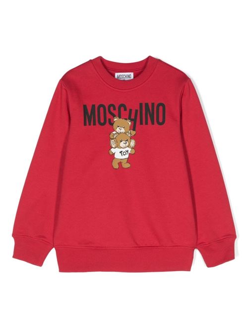 Felpa bambina con orsetti MOSCHINO KID-TEEN | H6F05RLCA4350307